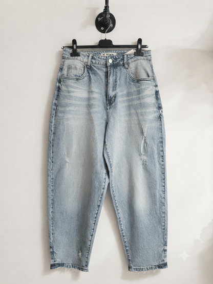 EDINA világos baggy farmer nadrág övvel - BELADY
