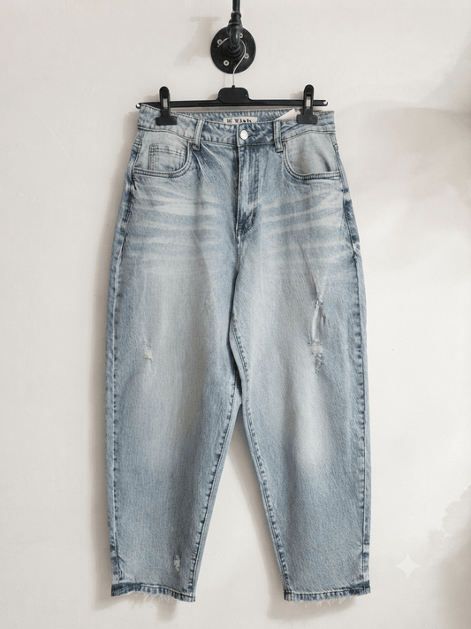 EDINA világos baggy farmer nadrág övvel - BELADY
