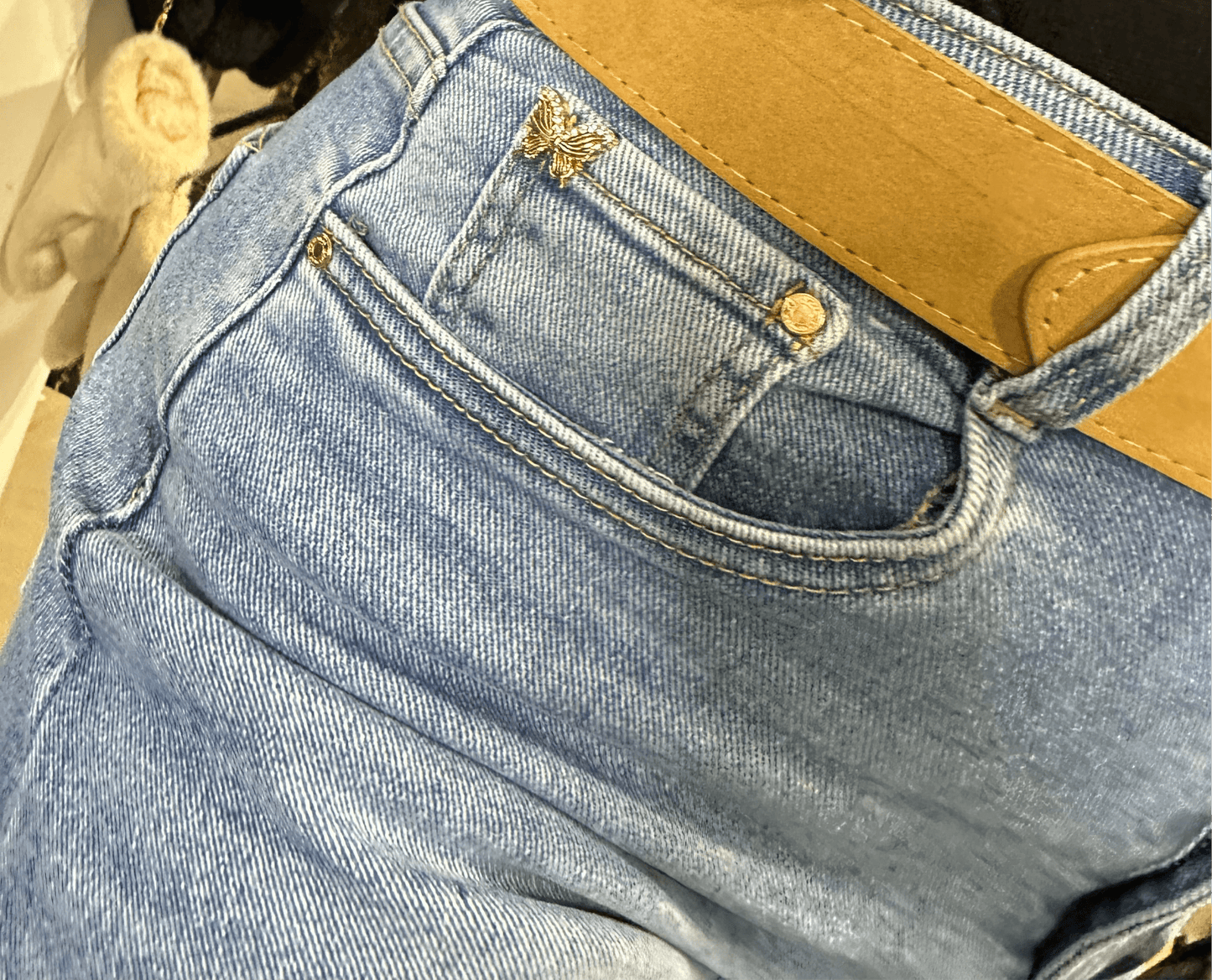 EDO elasztikus baggy farmer nadrág övvel - BELADY