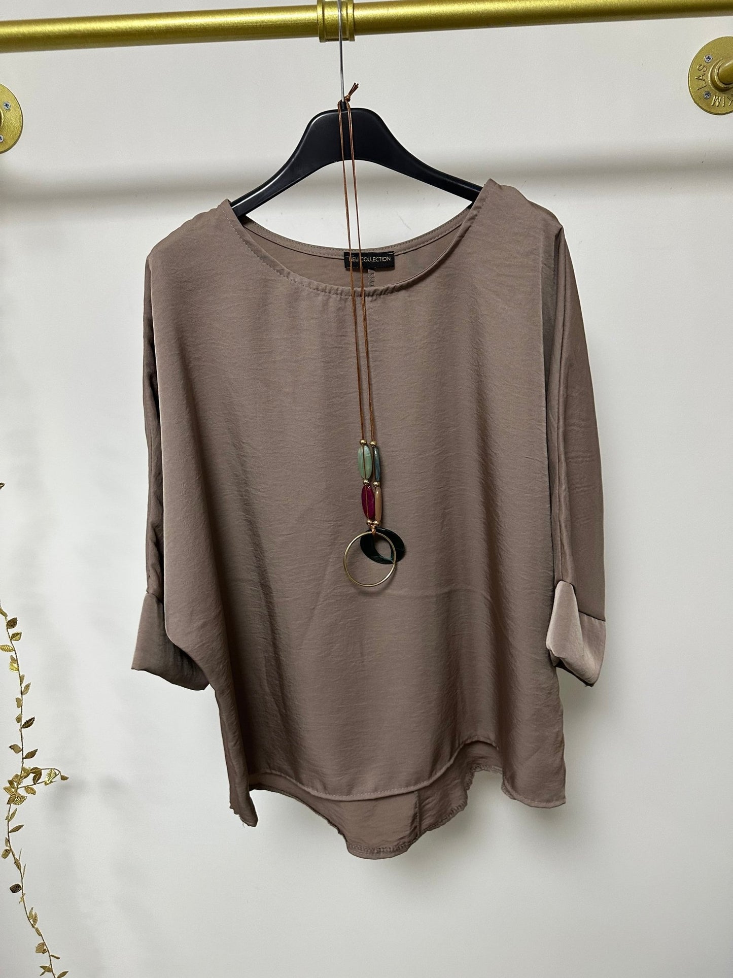 ERA mogyoró barna bő felsõ nyakláncal - BELADY