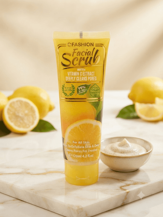 FASHION Vitamin C Extract Facial Scrub – Vitamin C-s arcradír a ragyogó bőrért - BELADY
