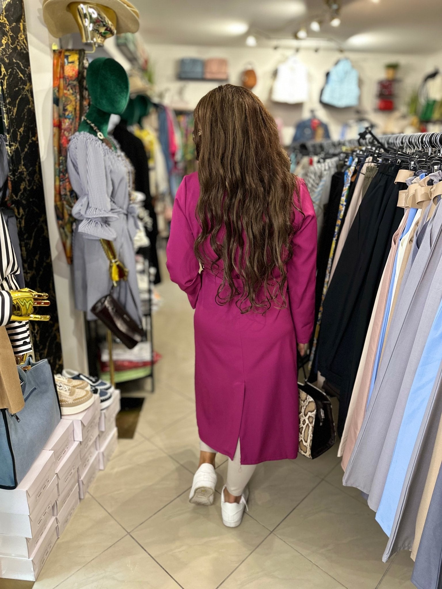 FIRENZE magenta tavaszi kabát - BELADY