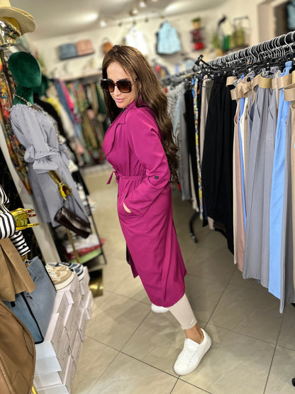 FIRENZE magenta tavaszi kabát - BELADY
