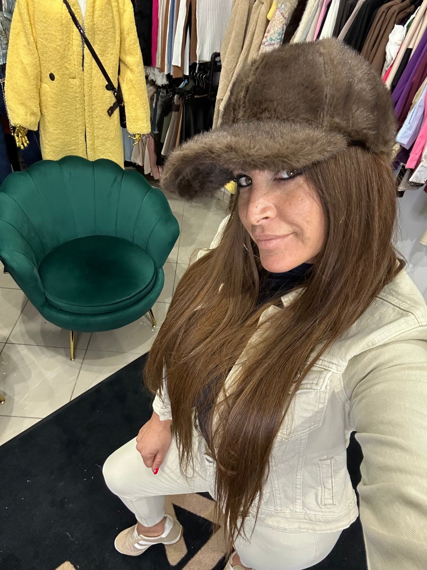 FLÓRA barna szőrme baseball sapka - BELADY