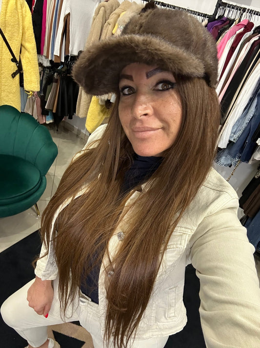 FLÓRA barna szőrme baseball sapka - BELADY