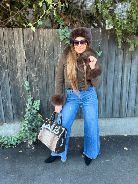 IRINA barna szőrme bélelt kabát - BELADY