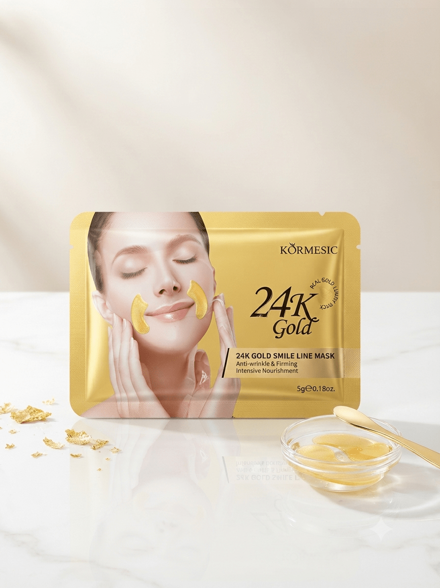 Körmesic 24K Gold Smile Line Mask – Arany Tartalmú Maszk a Nevetőráncok Ellen - BELADY