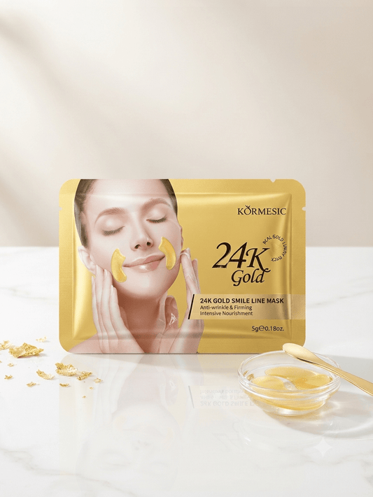 Körmesic 24K Gold Smile Line Mask – Arany Tartalmú Maszk a Nevetőráncok Ellen - BELADY