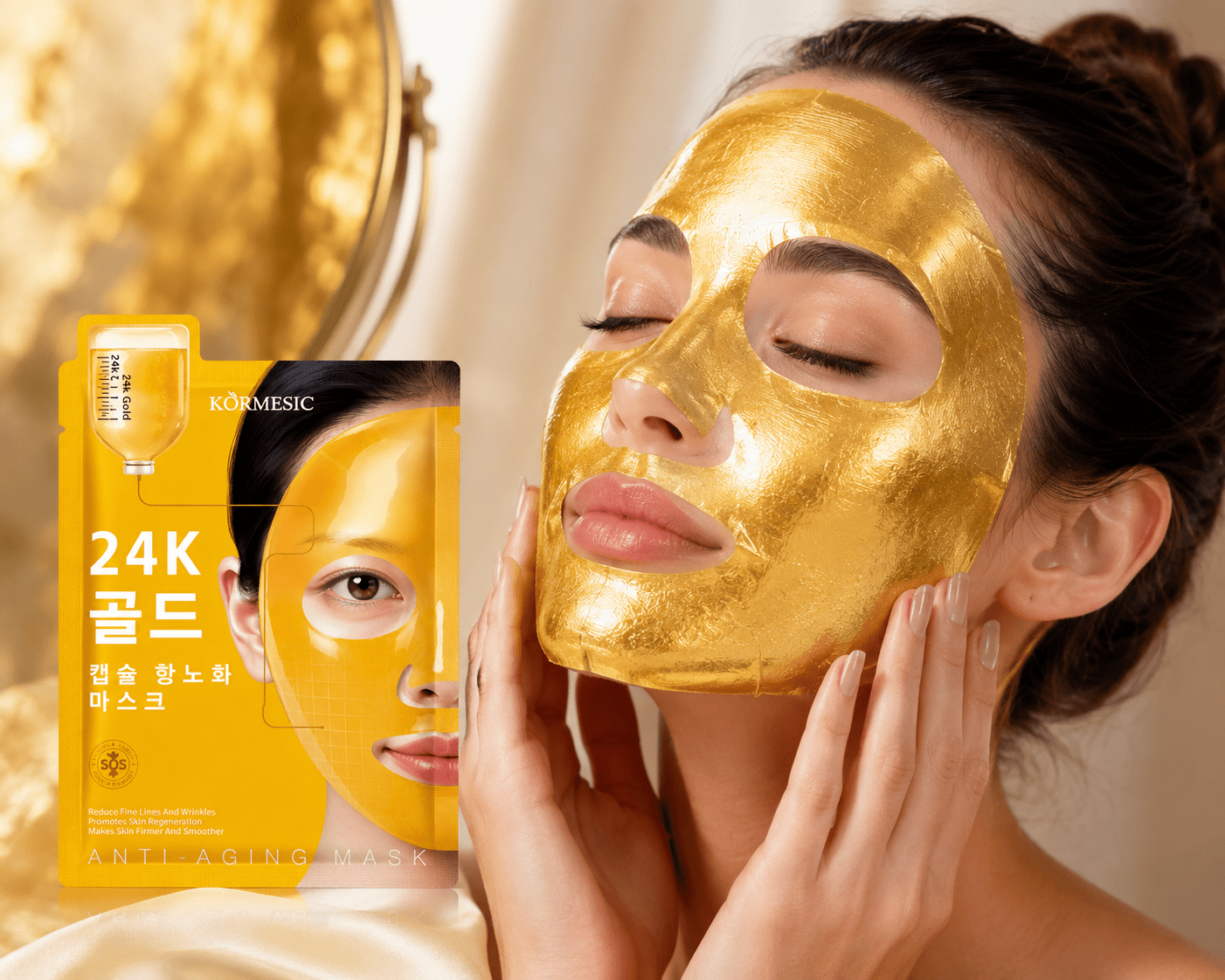 KORMESIC 24K Gold Anti-Aging Arcmaszk - BELADY