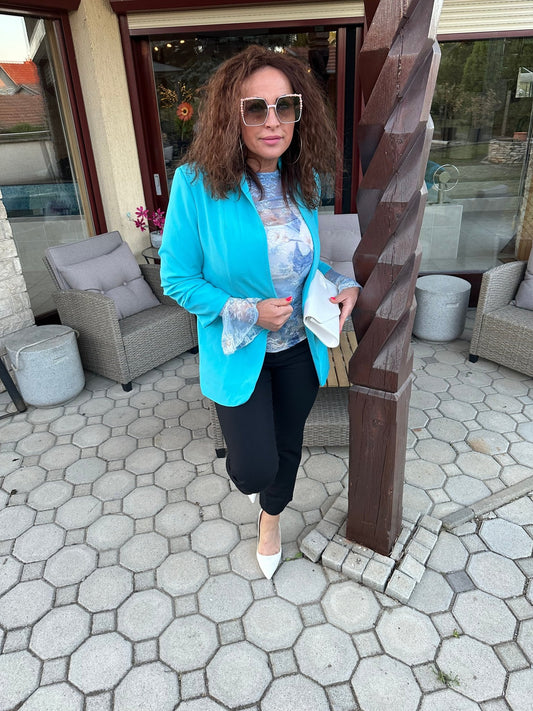 LINDA neon kék színű zakó / blézer - BELADY