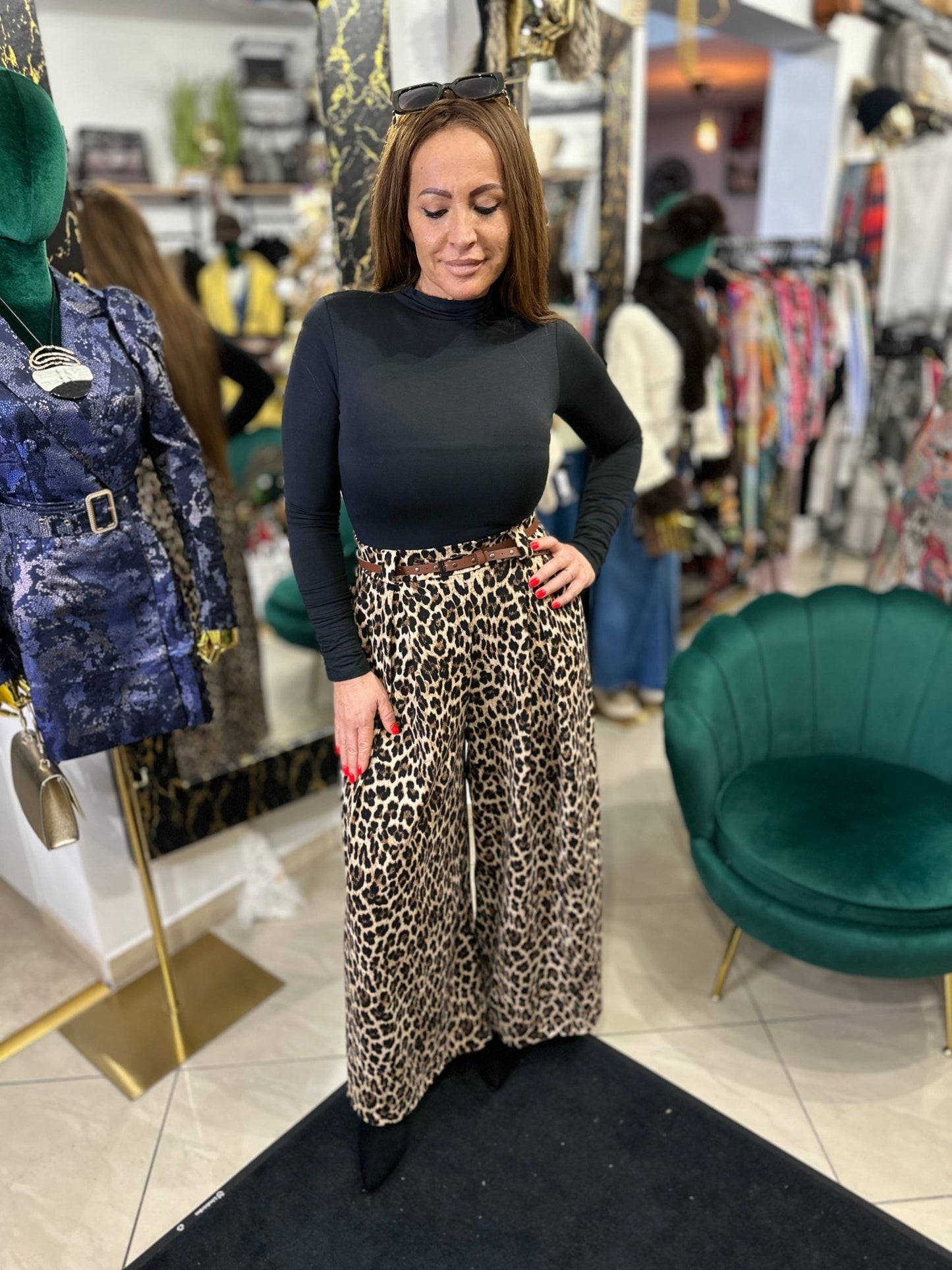 LISY leopád mintás nadrág - BELADY