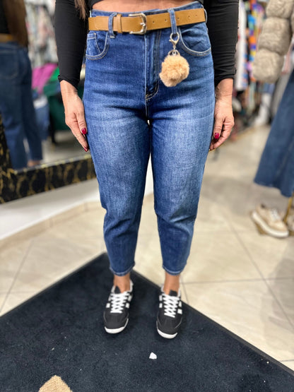 LUNA elasztikus baggy farmer nadrág övvel - BELADY