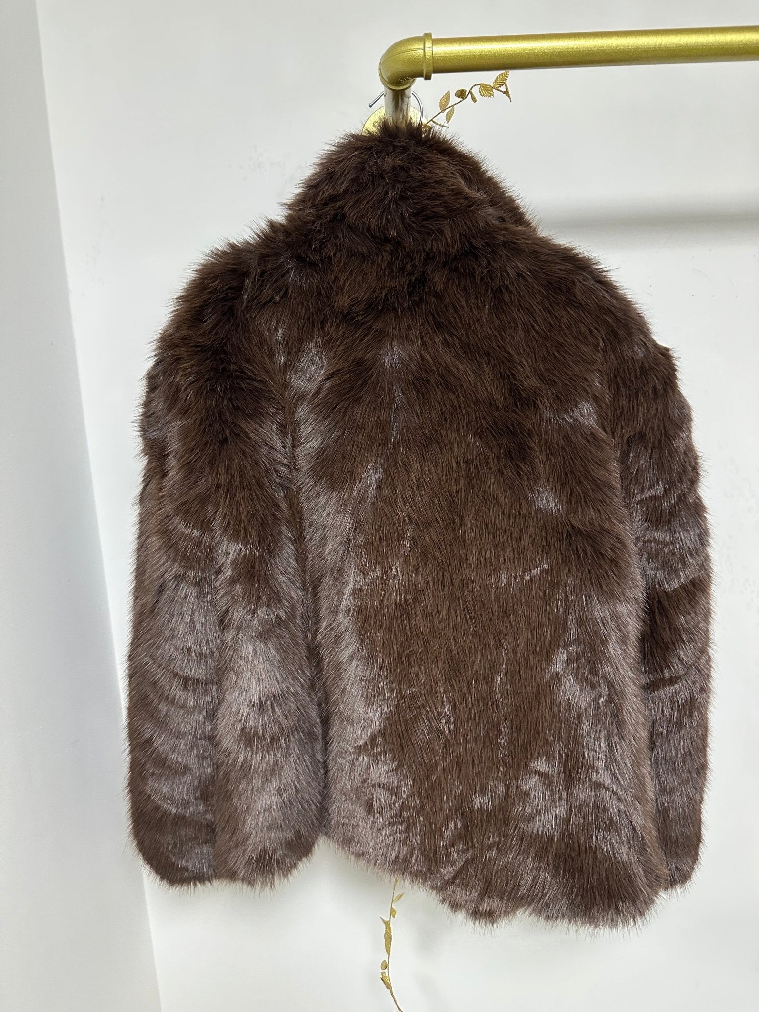 MADAM barna szőrme bunda kabát - BELADY