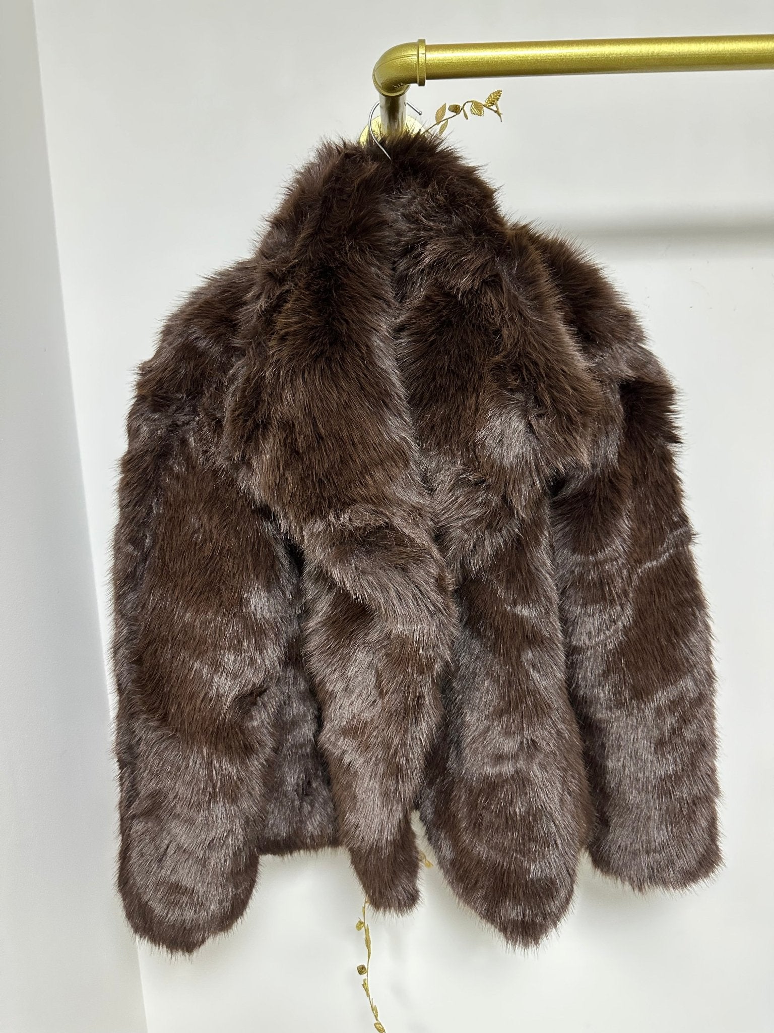 MADAM barna szőrme bunda kabát - BELADY