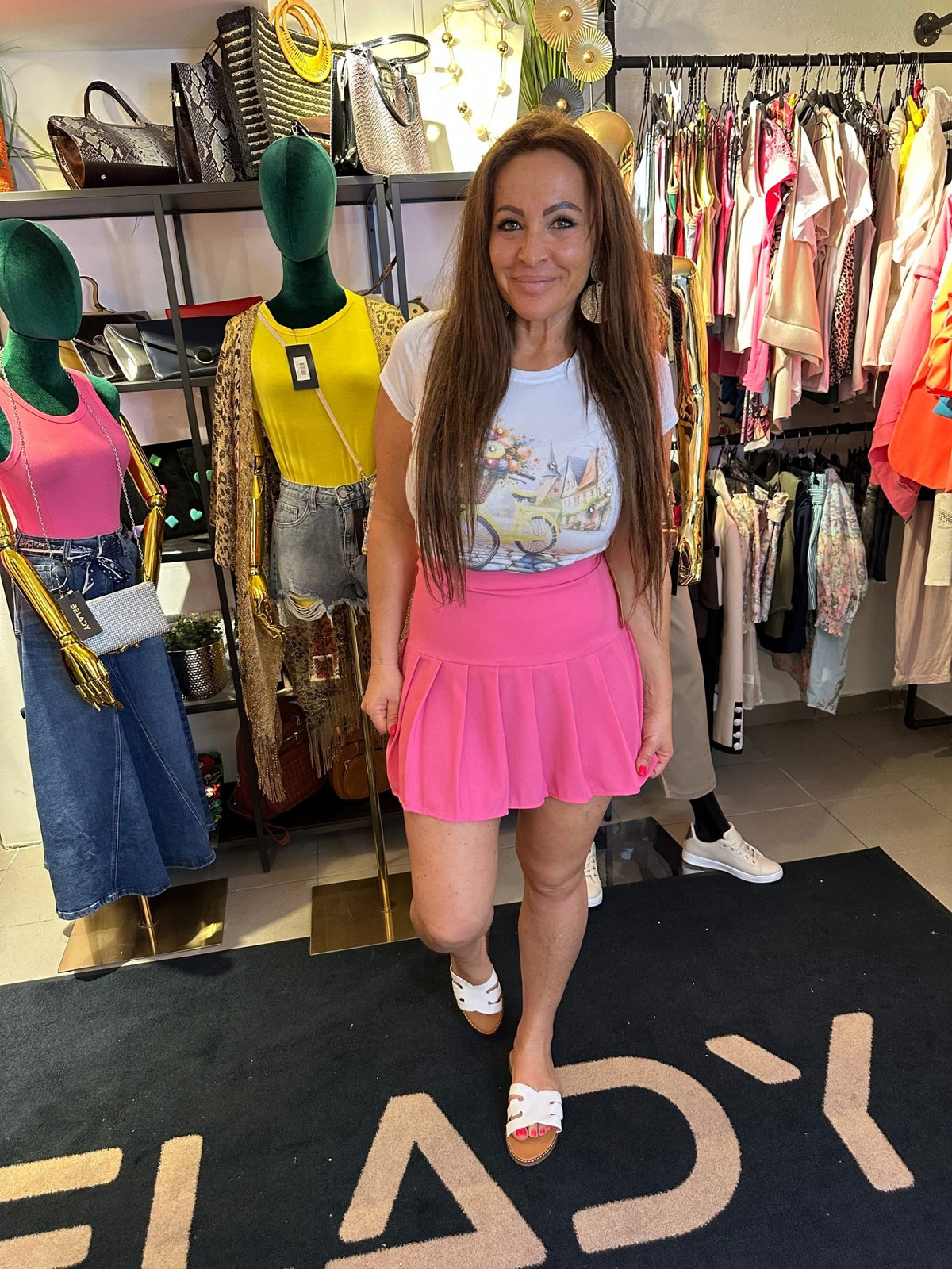 MAYA pink / rózsaszín mini szoknya - BELADY