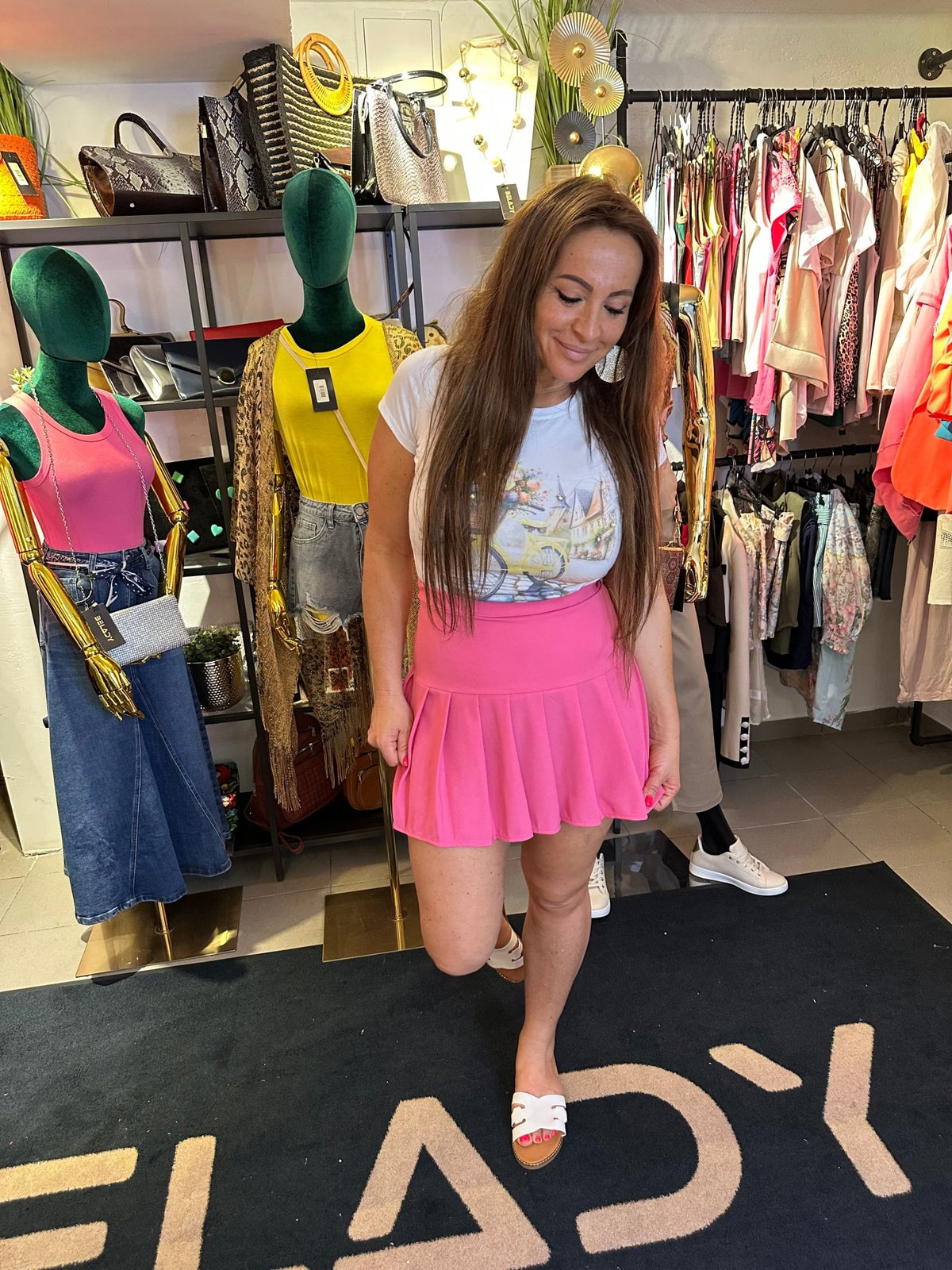 MAYA pink / rózsaszín mini szoknya - BELADY