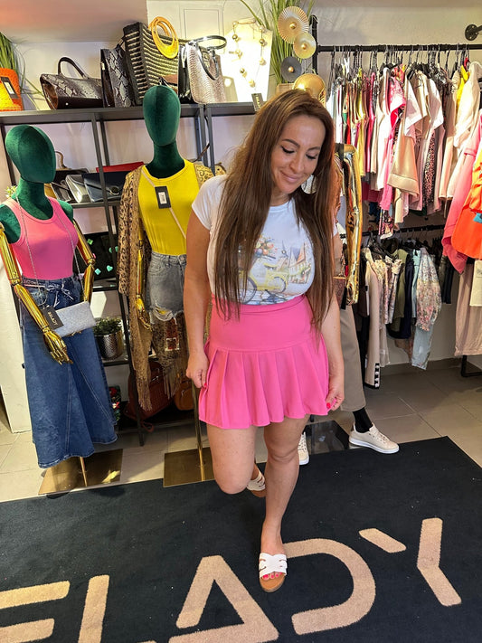 MAYA pink / rózsaszín mini szoknya - BELADY