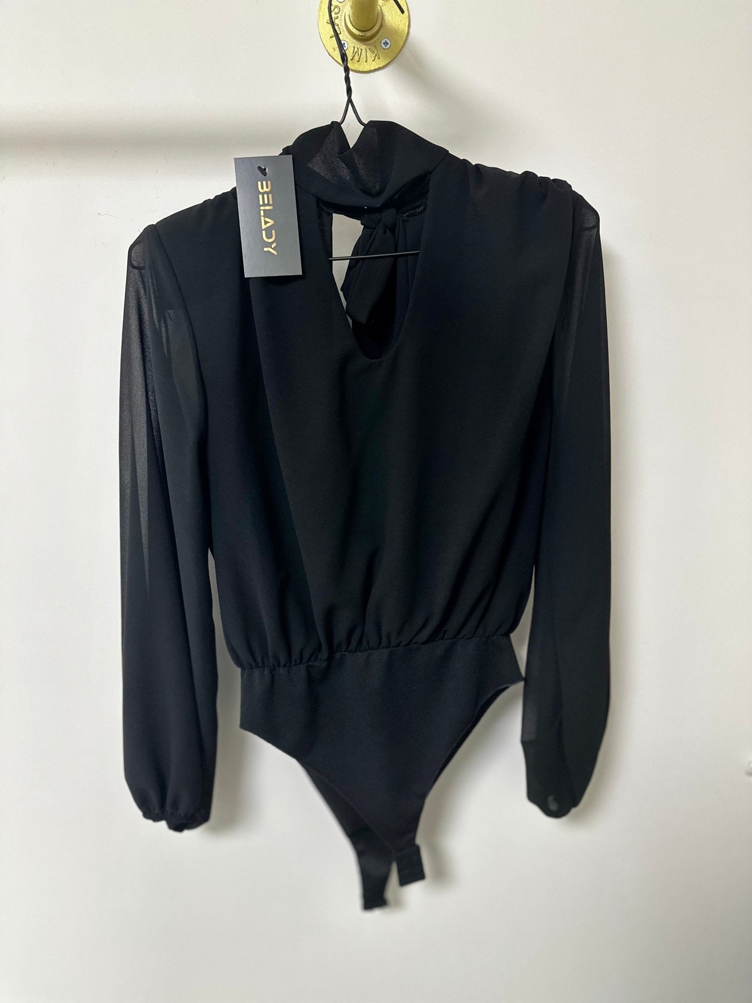 MILÉDY hosszú fekete felső / body - BELADY