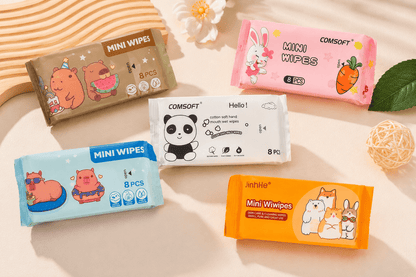 Mini Wipes – Mini nedves törlőkendő (8 db) - Random szín - BELADY