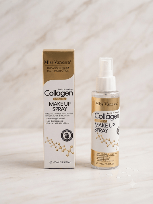 Miss Vanessa Collagen Hydrating Make Up Spray – Hidratáló Smikrögzítő Spray - BELADY