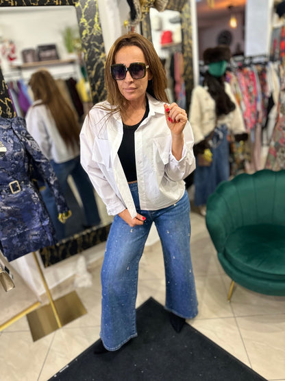 NANCY fehér egyedi ing - BELADY