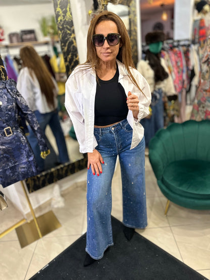 NANCY fehér egyedi ing - BELADY