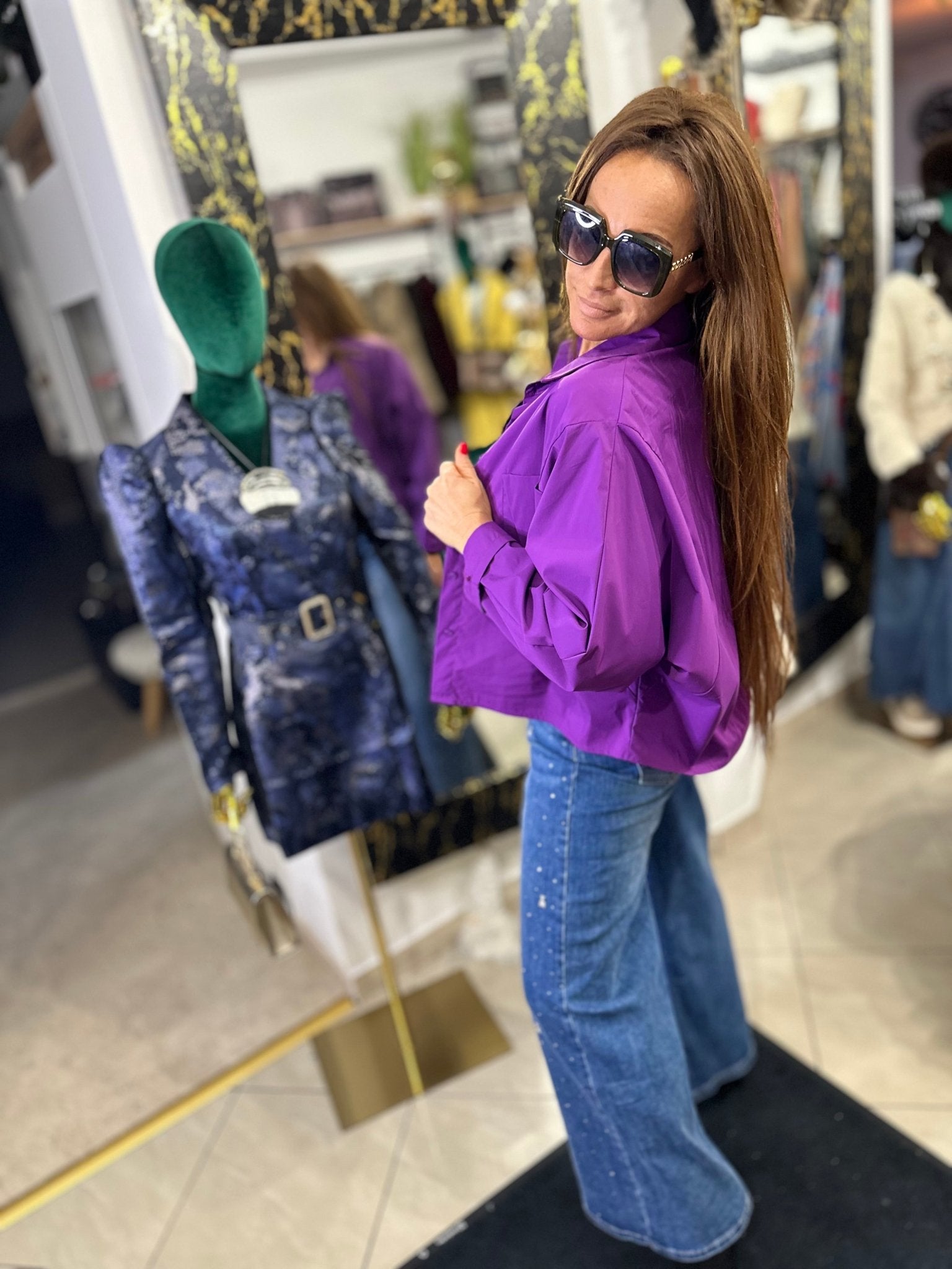 NANCY lila egyedi ing - BELADY