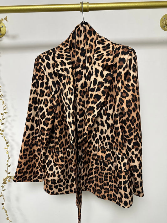 NINI leopárd / ocelot / párduc mintás blézer - BELADY