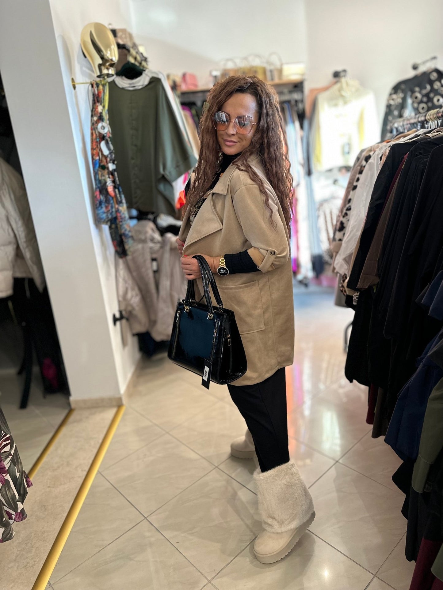 NORA bézs őszi kabát - BELADY