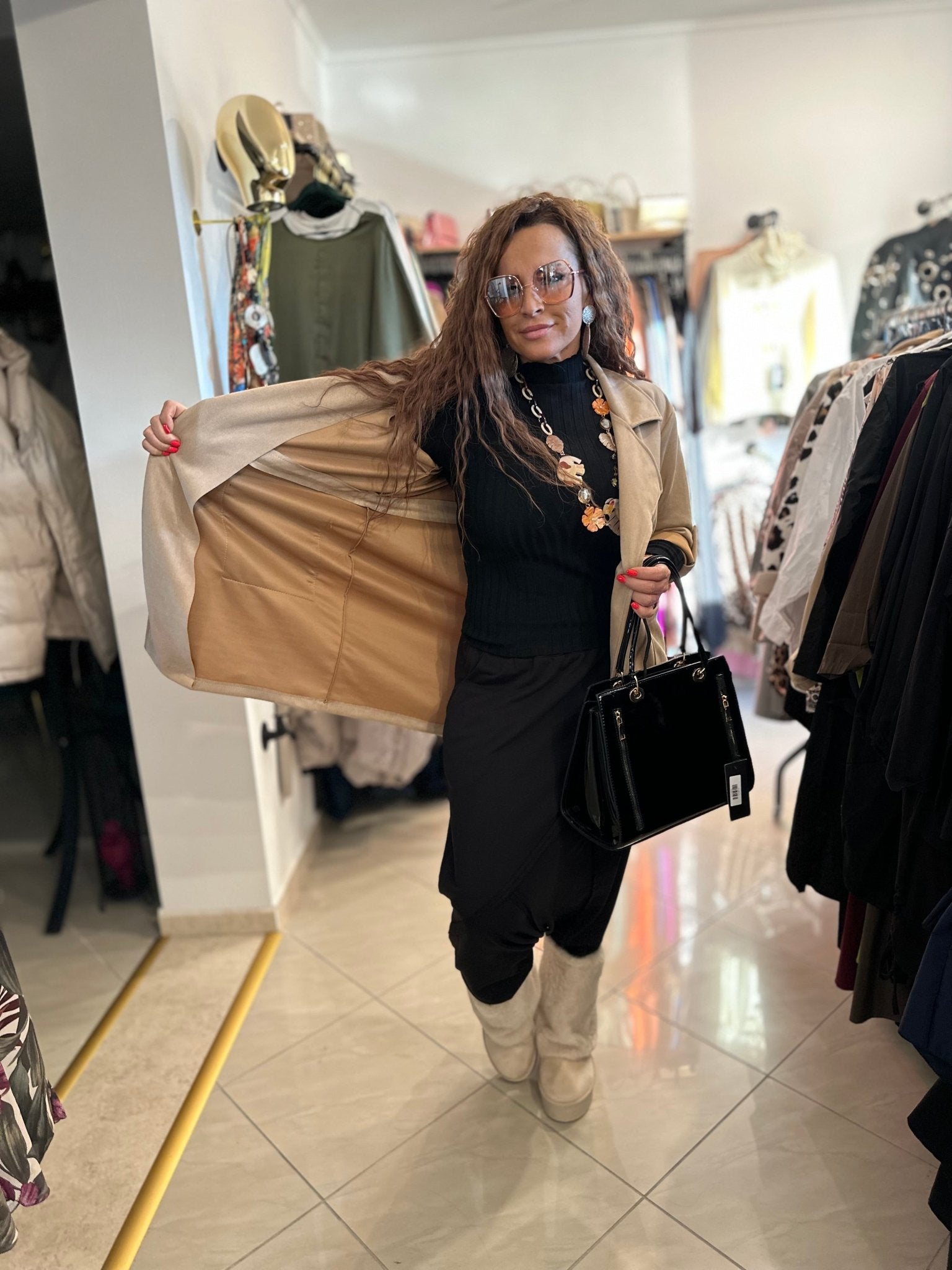 NORA bézs őszi kabát - BELADY