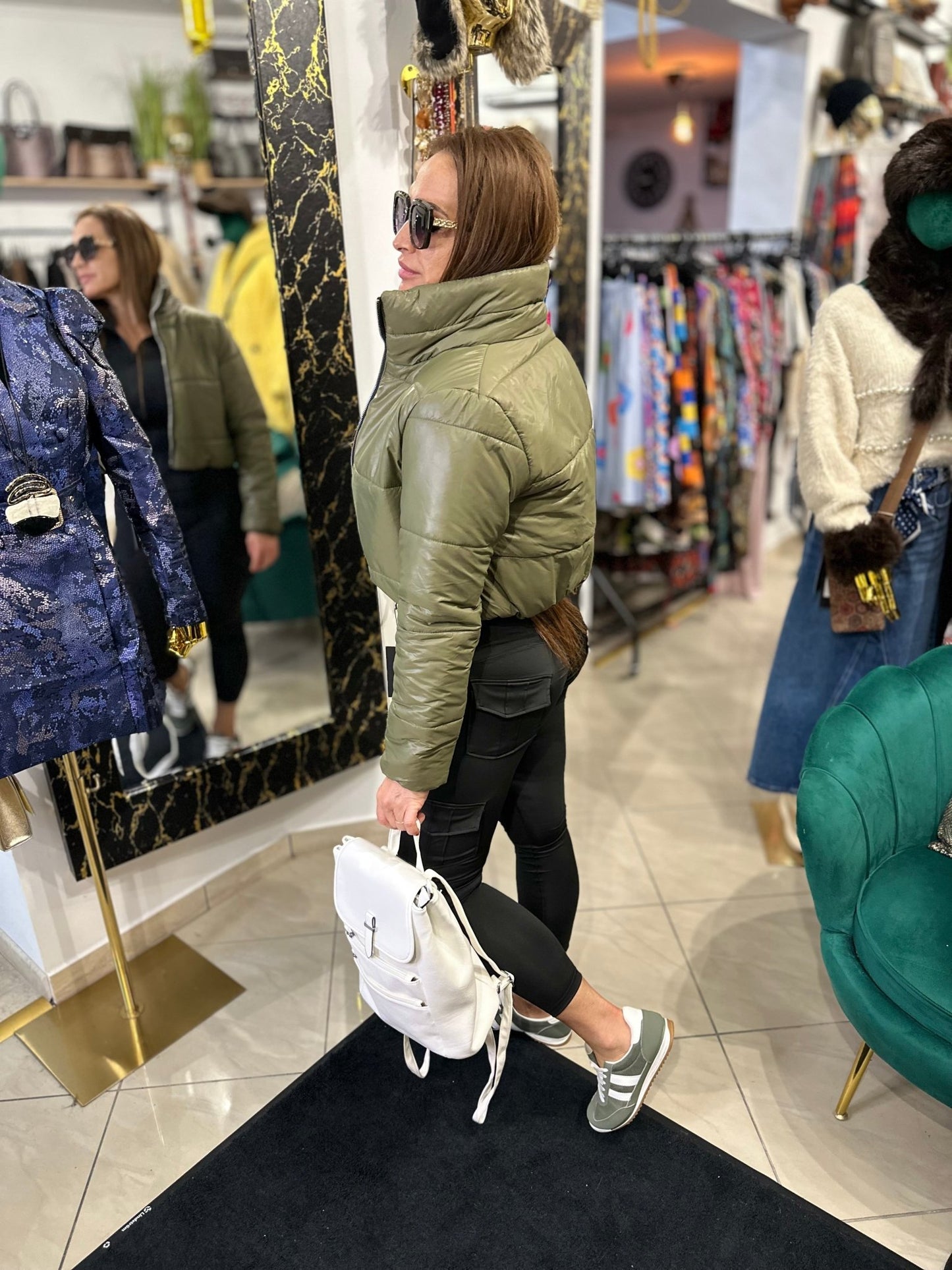 OLGA fekete edzős, sport melegítő kétrészes szett - BELADY