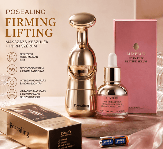 Posealing Firming Lifting készülék + LUXELUX PDRN Pink Peptide Serum csomag - BELADY