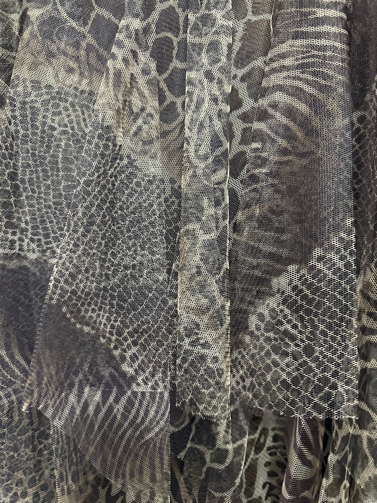 RONI barna leopárd / ocelot mintás fodros álom szoknya - BELADY