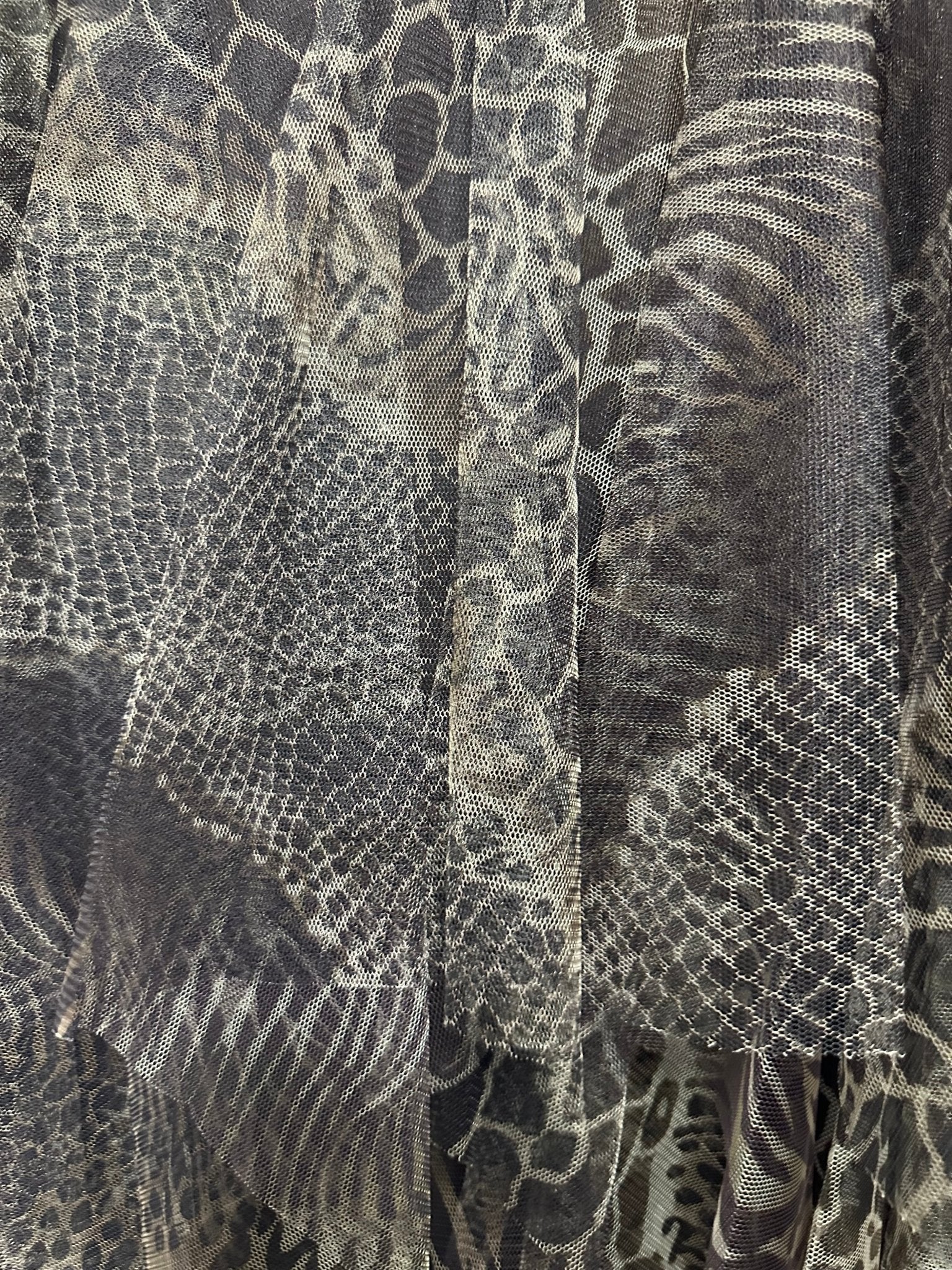 RONI barna leopárd / ocelot mintás fodros álom szoknya - BELADY