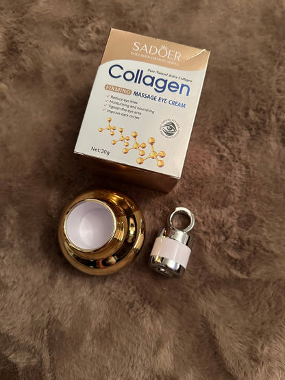 SADOER Collagen Firming Massage Eye Cream LED masszázsfejjel – 30 g - BELADY