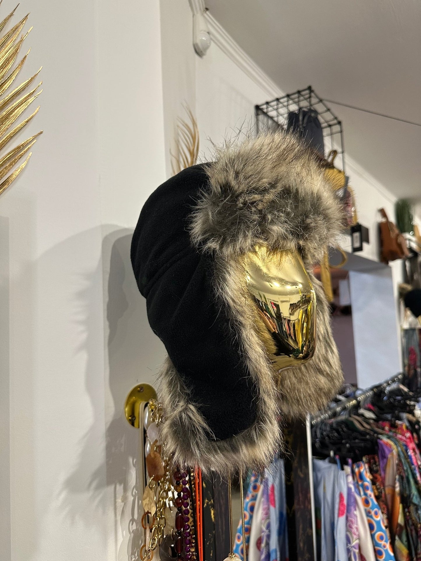 SOFIA fekete vastag usanka, sapka - BELADY