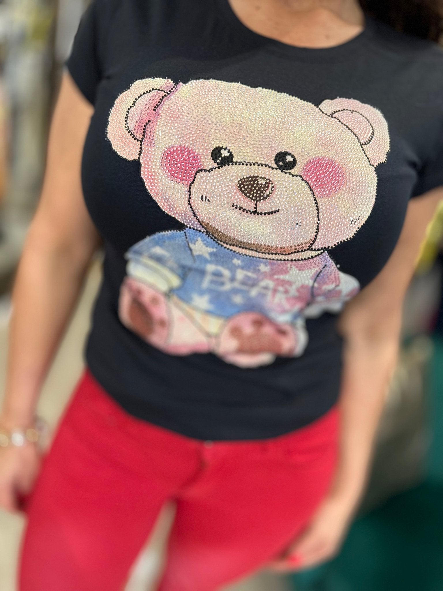 TEDDY fekete macis póló - BELADY